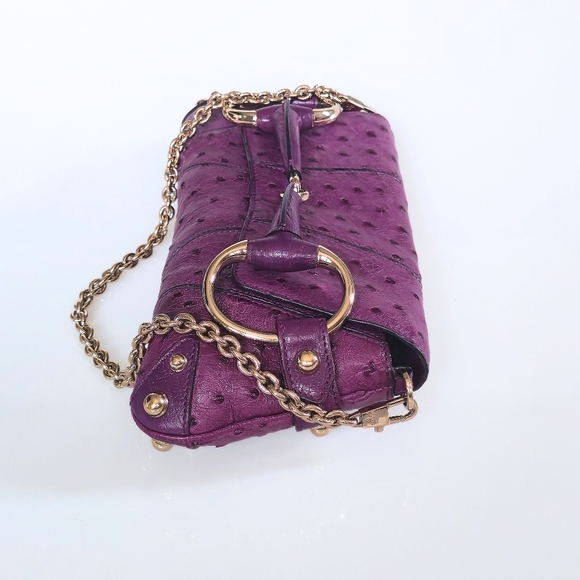 Gucci Horsebit Clutch Bag Tom Ford Era Ostrich Leather - Picture 6 of 17